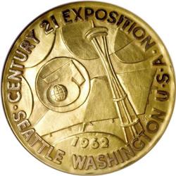 Set of 1962 Seattle World's Fair Gold Medals