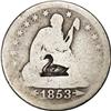 Image 1 : 1853 Seated Liberty Quarter with Bird