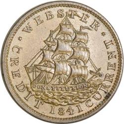 1841 Daniel Webster, HT-20, Mint State