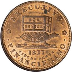 1837 Illustrious Predecessor MS63 Red and Brown