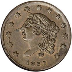 1837 Liberty - Not One Cent MS62 Brown NGC