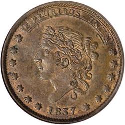 1837 Liberty - Not One Cent MS63 Red and Brown