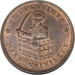 (1833) I Take the Responsibility MS63 Red and