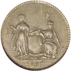 1837 3C Feuchtwanger Three Cent AU55 NGC