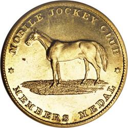 1860 Mobile Jockey Club, Mobile, AL, PR63 Cameo