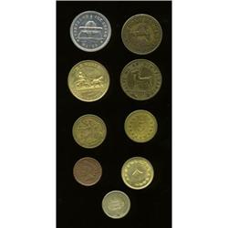 Nine Merchant, Civil War, and Trade Tokens