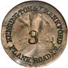 Kensington & Frankford Plank Road Co. #3 Token