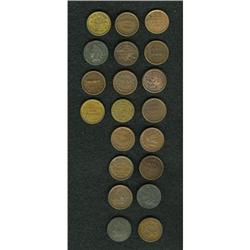 Group Lot of 20 Civil War Merchant Tokens,