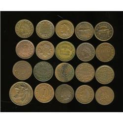 Various Civil War Tokens
