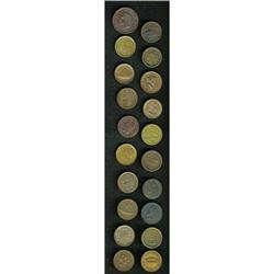 A Grouping of Civil War Tokens