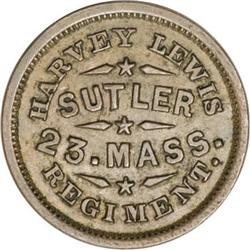R.6 Civil War Sutler 50 Cent Token