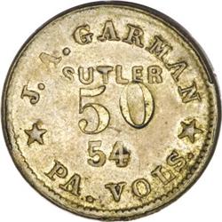 R.7 Civil War Sutler 50 Cent Token