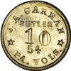 R.5 Civil War Sutler 10 Cent Token J A Garman