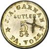 R.7 Civil War Sutler 5 X Token