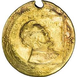 1864 Lincoln Token--Overstruck on an 1841 Ducat