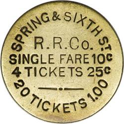 Pair of Rare (1874) Los Angeles Transportation