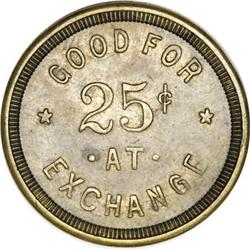 Very Scarce Fort Grant, Arizona 25 Cent Token