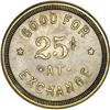 Very Scarce Fort Grant, Arizona 25 Cent Token