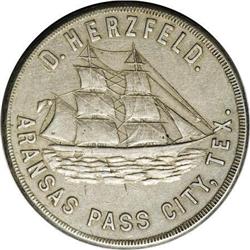 (1892) Aransas Pass City, Texas 12 1/2 Cent