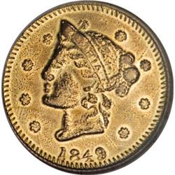 1849 Canada One Dollar Gold, MS62 NGC