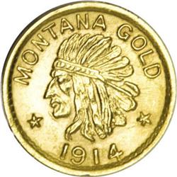 1914 Montana Gold 1/2 and Dollar Coins of the