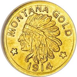 1914 Montana Gold Dollar MS65 NGC
