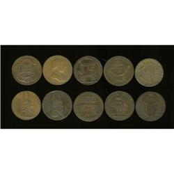 Group Lot of 10 British Conder Tokens,