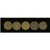 Image 2 : Group Lot of Five Halfpenny Conder Tokens, AU50