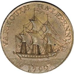1792 Norfolk/Yarmouth Conder Token, Choice AU