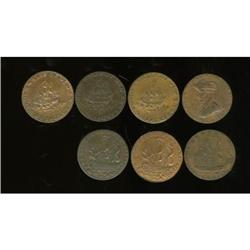 7 British Hampshire/ Emsworth Conder Tkns