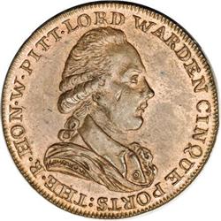 1794 Dover/Kent Halfpenny Conder Tkn, Select Unc