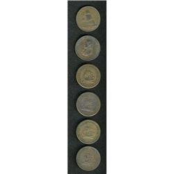 Sextet of British 1795-1812 Tokens