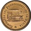 Image 1 : Cuba, Havana 480 Transportation Token and Gold