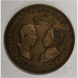 Restrike 1558-Dated Phillip and Elizabeth Medal