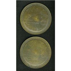 Two 1927 French Lindbergh Medals