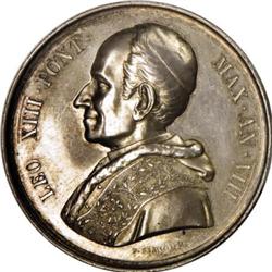 Leo XIII1886 Silver Papal Medal, Rinaldi 79