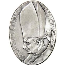 Oval 1975 Silver Papal Medal of Paul VI