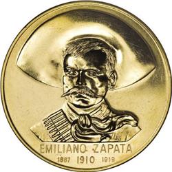 Emiliano Zapata 1887-1919 Mexico City Mint