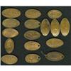 17-Piece Lot of Elongated Coins