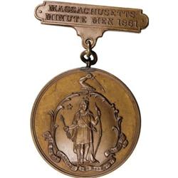 Scarce 1861 Massachusetts Minute Men Medal