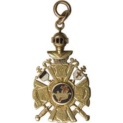 Masonic/Knights Templar Gold Jewel