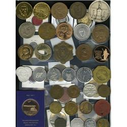 Large Group Lot of Tokens and Medals 77 pcs