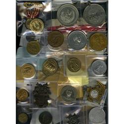 96-Piece German-American Tokens and Medals Lot