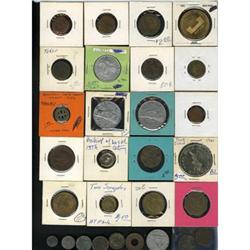 95-Piece Assemblage of U.S., World Tokens