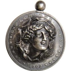 Vintage 1902 Morgan Silver Dollar Pop-Out