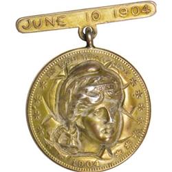 1914 Barber Half Dollar With Pop-Out Miss