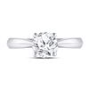 Image 2 : Diamond Solitaire Bridal Wedding Engagement Ring 3/4 Cttw 14kt White Gold