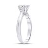 Image 3 : Diamond Solitaire Bridal Wedding Engagement Ring 3/4 Cttw 14kt White Gold