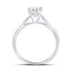Image 4 : Diamond Solitaire Bridal Wedding Engagement Ring 3/4 Cttw 14kt White Gold
