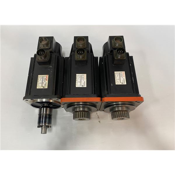 (3) NACHI MDM212H1V AC SERVO MOTORS